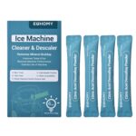 EUHOMY Ice Maker Cleaner & Descaler | 4 Use & Individually Packed | Ice Machine Cleaner with Organic Citric Acid Descaling Powder, Ideal for All Brands