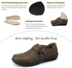 LAZYPOP Women's Classic Comfort Leather Loafers Cute Slip-Ons Casual Dress Shoes Lightweight Walking Flats Everyday Work Shoes - Image 5