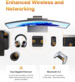 BOSGAME P3 Mini Gaming PC AMD Ryzen 7 7840HS | 32GB DDR5 RAM | 1TB PCIe 4.0 NVMe SSD | Dual Gigabit Ethernet | Triple Display (HDMI/DP/USB-C) | AX210 Wi-Fi 6E | BT 5.2 | Compact Desktop Computer - Image 6