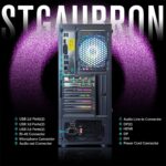 STGAubron Gaming PC Desktop Computer, Intel Core i7 up to 3.9GHz, Radeon RX 580 8G, 16G RAM, 512G SSD, WiFi 6, BT 5.0, RGB Fan x6, Windows 11 Home - Image 6