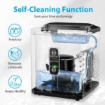 Aeitto Ice Makers Countertop, 26Lbs/24H Ice Machine with 2 Sizes of Bullet Ice, 9 Ice Cubes Ready in 6 Mins, Self-Cleaning Portable Ice Maker with Ice Scoop and Basket for Home Office Bar RV, Black - Image 5
