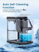 COWSAR Nugget Ice Makers Countertop, Soft Chewable Crushed Ice Maker Machine, Portable Pebble Ice Maker Countertop, 34Lbs/Day, Self-Cleaning, One-Button Operation Ice Machine for Home Kitchen Party - Image 6