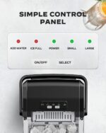 Marsail Ice Makers Countertop, 26 lbs per Day, Fast Ice in 6 Minutes, Self-Cleaning Ice Maker, Compact Countertop Ice Machine for Home, Kitchen/Office/Parties - Image 5