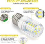 Sanyasi 5304511738 LED Light Bulb Refrigerator for Frigidaire Electrolux KEI D34L Fridge Light Bulb Replace PS12364857 AP6278388 Refrigerator Parts & Accessories (3.5W White Light) - Image 3