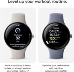 Google Pixel Watch 4 (45mm) - Android Smartwatch with Heart Rate and Sleep Tracking - 40-Hour Battery - Fitness Tracking - Google AI - Matte Black Aluminum Case - Obsidian Active Band - Wi-Fi - Image 5