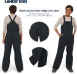 Lands' End Unisex Kids Squall Waterproof Adjustable Insulated Iron Knee Snow Bib Overalls - Image 4