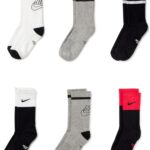 Nike unisex-child Everyday Cushioned Crew Socks (6 Pairs)