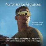 Oakley | Meta Vanguard with Meta AI, Audio, Photo, Video Compatibility - White, Prizm™ Black - Image 3