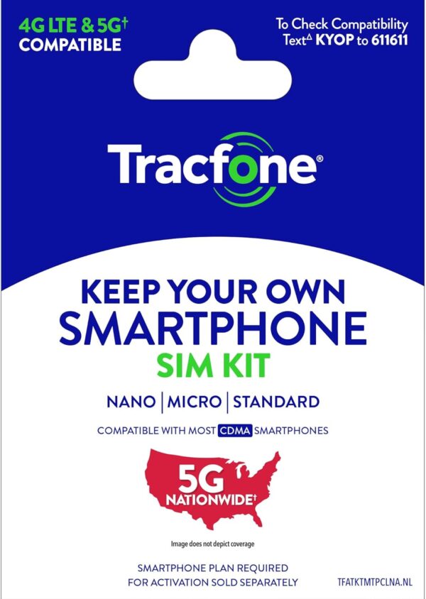 Tracfone Prepaid Sim Card Kit (Verizon Network)