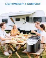 COWSAR Ice Maker Countertop, Portable Self-Cleaning Ice Machine, 26.5lbs/24Hrs, 8 Bullet Ice Cubes in 6 Mins, with Ice Basket and Scoop, Quiet Mini Ice Makers for Home, Kitchen, Bar, Camping - Image 8