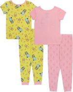 Bluey girls 4-piece Snug-fit Cotton Pajama Set, Soft & Cute for Kids - Image 2
