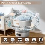 Mini Laundry Machine 16L — Foldable Portable Laundry Machine and Spinner for Baby Clothes, Underwear, Socks; Ideal for Travel, Dorms, Camping - Image 6