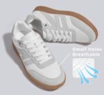 LUCKY STEP Women Classic Retro Gum Sole Fashion Sneakers Casual Tennis Skate Shoe Genuine Leather Walking Footwear Anti Slip Trainers - Image 5