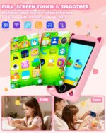 Kids Smart Phone for Girls - Safest Phone for Kid & Teens, Talk & Text - Kids Cell Phone Toy, 4.2'' Touchscreen, Dual Cameras, Games, 32GB Card - Christmas Birthday Gift for Ages 7-16, Pink - Image 5