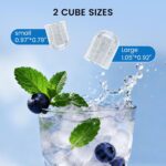 COWSAR Countertop Ice Maker, Portable Ice Machine with Self-Cleaning, 26Lbs/24Hrs, 8 Bullet Ice in 6 Mins with 2 Sizes, Scoop & Basket, Quiet Compact Ice Makers Countertop for Home/Kitchen/Camping - Image 3
