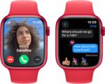 Apple Watch Series 9 [GPS + Cellular 45mm] Smartwatch with (Product) RED Aluminum Case with (Product) RED Sport Band M/L. Fitness Tracker, Blood Oxygen & ECG Apps, Always-On Retina Display - Image 4