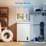 Midea MERC04C4BAWW Chest Freezer, 3.5 Cubic Feet Freezer With Removable Basket, Interior LED Light, Adjustable Temperature, For Kitchen Apartment Office, White - Image 4