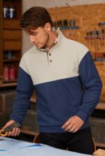 Mens Corduroy Fleece-Lined Sweatshirts Winter Heavyweight Casual Fashion Button Pullover (S-3XL) - Image 7