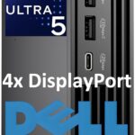 Dell Pro Micro Plus Mini PC (Next Gen OptiPlex 7000 MFF), Bussiness Desktop Computer AI PC, Intel 14-Core Ultra 5 235T (Beat i7-13700T), 16GB DDR5, 512GB SSD, WiFi 6, Bluetooth, 4X DP, Windows 11 Pro