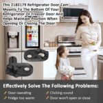 2182179 Refrigerator Door Cam Kit for Whirlpool Kenmore Admiral Refrigerators Door Closer Cam WP2182179 W10329686 2155311 AP6005980 PS11739042 - Image 6