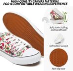 Adokoo Canvas Tennis Shoes for Women Low Top Casual White Black Sneakers for Women Lace Up Fashion Comfortable Walking Shoes - Image 2
