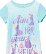 Disney girls 3-pack Nightgowns, Soft & Cute Pajamas for Kids - Image 12