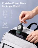 2500mAh Portable Charger for Apple Watch - Magnetic Fast Charging for Apple Watch Charger - Compact iWatch Accessories with Keychain for RV, Camping, Car & Travel Essential - Image 4