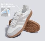 LUCKY STEP Women Classic Retro Gum Sole Fashion Sneakers Casual Tennis Skate Shoe Genuine Leather Walking Footwear Anti Slip Trainers - Image 3