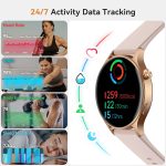 Smart Watch for Women, Answer/Make Call, 1.32'' AMOLED Ultra-Clear Screen Fitness Tracker with Heart Rate/Sleep/SpO2 Monitor, Smartwatch for iPhone/Samsung/Android, 110+ Sport Modes, 3ATM Waterproof - Image 3