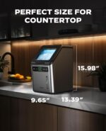 Silonn Nugget Ice Makers Countertop,Timer Pebble Ice Maker with Soft Chewable Ice, 44lbs per Day Ice Machine with Self-Cleaning,One-Click Operation, Stainless Steel - Image 6