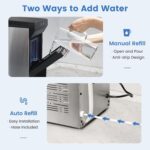 Gevi V2.0 Countertop Ice Maker 38lbs/24H, Ice Maker Nugget with Stainless Steel Housing, Chewable Pellet Ice Maker with Pour Water Refill, Self-Cleaning &Energy-Efficient, Black - Image 5