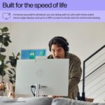 HP 24 Touchscreen All-in-One Desktop Computer for Home and School, Intel Processor, 23.8" FHD Display, 16GB DDR4 RAM, 1TB PCIe SSD, WiFi 6, Bluetooth 5.3, Business AIO, White - Image 3