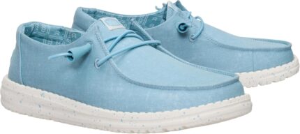 HEYDUDE Wendy Stretch Canvas Women’s Shoes, Women’s Slip-on Loafers, Comfortable & Light-Weight