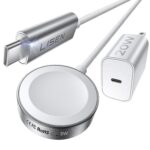 LISEN for Apple Watch Series 11 Charger Fast Charging 20W+5W[30mins=80% Charged] USB C iWatch Charger Fast Charging [3.3FT] for iWatch Ultra 3/2 Series 11 10 9 8 7 Apple Watch Accessories