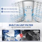 20Lbs Portable Washing Machine Nictemaw Portable Washer, 2.8 Cu.ft Washer and Dryer Combo with Drain Pump, 10 Programs 8 Water Level Compact Laundry Washer for Home, Apartment, RV, Dorms - Image 6