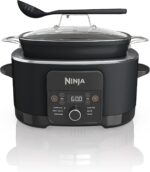 Ninja® 12-in-1 PossibleCooker™ PLUS | 8.5-qt - Sous Vide & Proof Multi-Cooker | Slow Cooker, Dutch Oven & More | Glass Lid & Integrated Spoon | Nonstick | Oven Safe Pot to 500°F | Black | MC1010