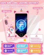 Kids Smart Phone for Girls - Safest Phone for Kid & Teens, Talk & Text - Kids Cell Phone Toy, 4.2'' Touchscreen, Dual Cameras, Games, 32GB Card - Christmas Birthday Gift for Ages 7-16, Pink - Image 7