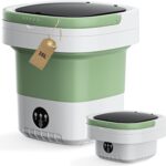 Portable Washing Machine,16L Upgraded Large Capacity Portable Washer With 3 Modes Deep Cleaning.Suitable For Travel, Camping,Apartments, Dormitories, Hotels (Green)