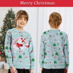 Funnycokid Kids Ugly Christmas Sweater Girls Boys Xmas Sweatshirt Funny Fleece Outfit 3D Print Clothes 4-16 Years - Image 2