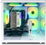 Desktop Computers,32G RAM,1TB NVMe SSD,Core i5-12400F,RTX 3050 6G,Prebuilt Gaming PC,Tower Computer Gamer,Work,VR,4K,Home and Business WiFi 6 White - Image 4