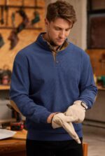 Mens Corduroy Fleece-Lined Sweatshirts Winter Heavyweight Casual Fashion Button Pullover (S-3XL) - Image 6