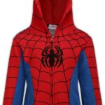 Marvel Avengers Captain America and Spider-Man Boys Zip-Up Hoodie for Toddlers and Big Kids