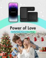 Wireless Charger iPhone Charging Station: 3 in 1 Charger Stand Multiple Devices for Apple - iPhone 17 16e 16 15 14 Pro Max 13 12 11 - Watch 10 9 8 7 6 5 4 3 2 SE and Ultra Series - Airpods 4 3 Pro - Image 9