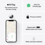 Apple AirTag. Keep Track of and find Your Keys, Wallet, Luggage, Backpack, and More. Simple one-tap Set up with iPhone or iPad - Image 6