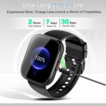 aycy Smart Watch for Men Women Bluetooth Call, 1.85" HD Touch Screen Fitness Watch with Sleep Heart Rate Monitor, 112+ Sports Modes, IP68 Waterproof Activity Trackers for Android iOS, Black - Image 7