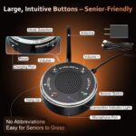 Cell Phone Ringer Amplifier & Flasher - Make Phone Ring Ultra Loud & Visible, One-Touch Answer/Decline, Bluetooth Phone Amplifiers for Hard of Hearing/Deep Sleeper/Noisy Spaces/Home - Image 6