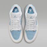 Air Jordan 1 Low SE Women's Shoes (Worn Blue/Gum Light Brown/Sail/White) - Image 4