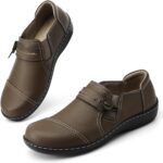 LAZYPOP Women's Classic Comfort Leather Loafers Cute Slip-Ons Casual Dress Shoes Lightweight Walking Flats Everyday Work Shoes - Image 8