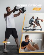 2 Pack Mens Gym Basketball Shorts - Athletic Black Workout Quick Dry Shorts with Pockets for Casual Running - Image 4