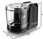 BLACK+DECKER 1.5-Cup Electric Food Chopper, One Touch Pulse, 150W Motor, Stay-Sharp Blade, Dishwasher Safe - Image 7